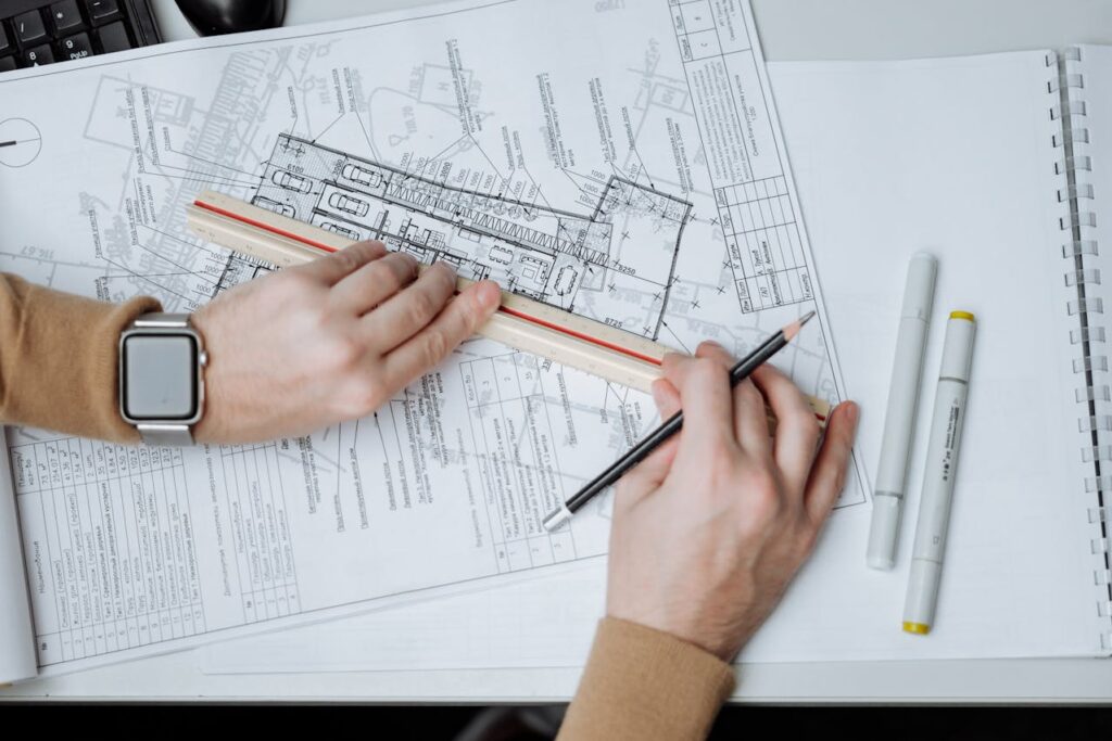 bouwtekening uitbouw